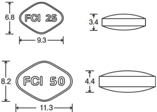 シルデナフィル錠「FCI」(の外形
